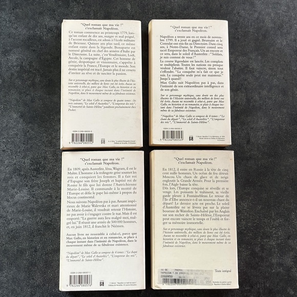 French Books- Max Gallo - Napoleon (biography), set of 4 - Picture 2 of 3